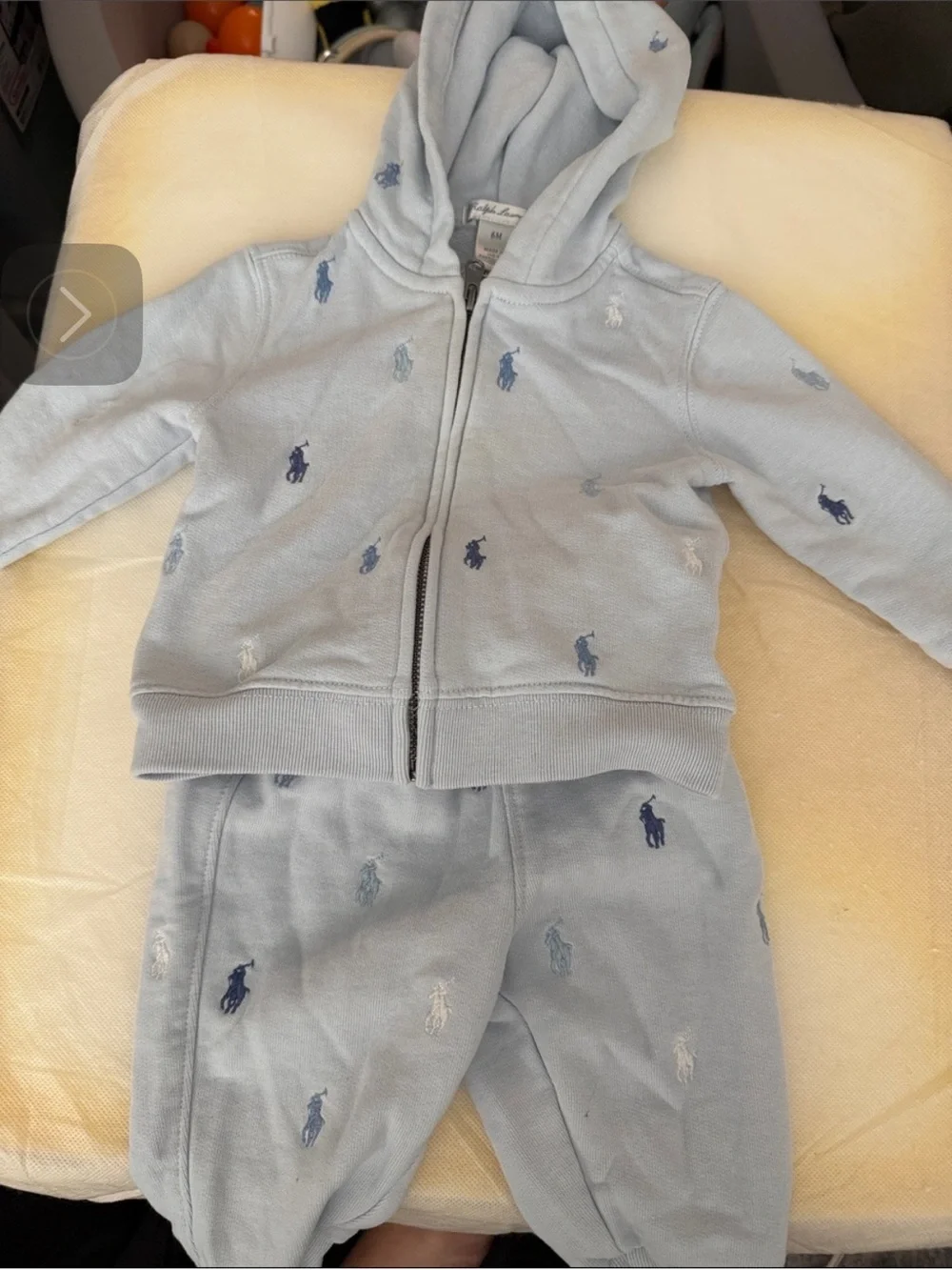 Ralph Lauren Light Blue Hooded Polo Jogger Set